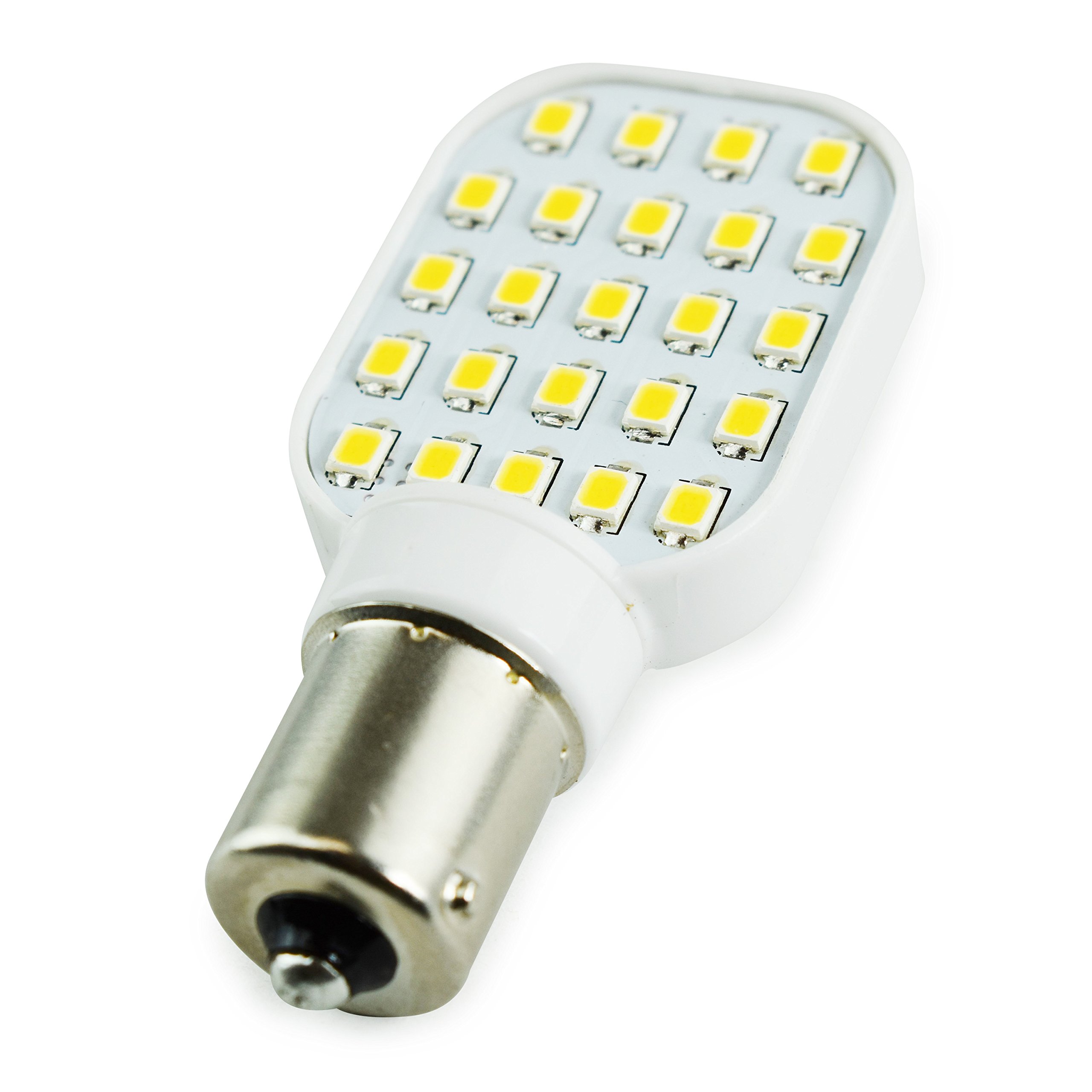 4 Pack Rotating Super Bright 300 Lumen 1141 1156 Wedge RV Interior LED Light 24-SMD Camper Trailer Lamp Bulb 10-24V Natural White (4) - Image 5